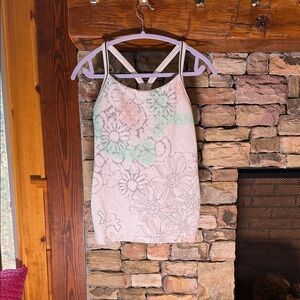 Lululemon Floral Strappy Tank Top